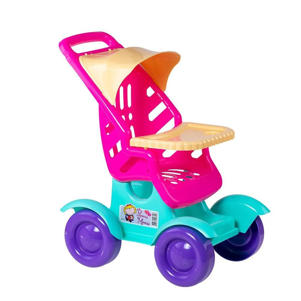 Carrinho de Boneca - Tilin Brinquedos - Rosa