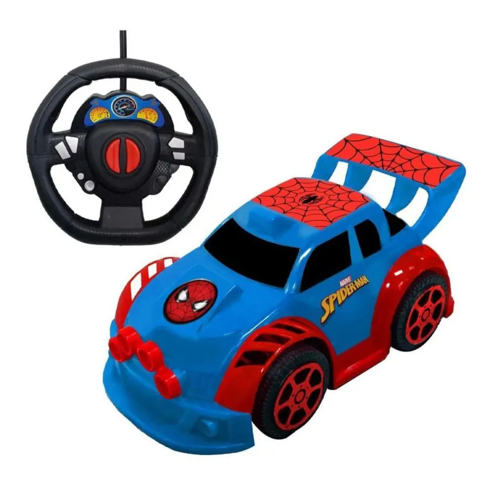 Carrinho de Controle Remoto 3 Funções Driver Spider Man Candide - 58002