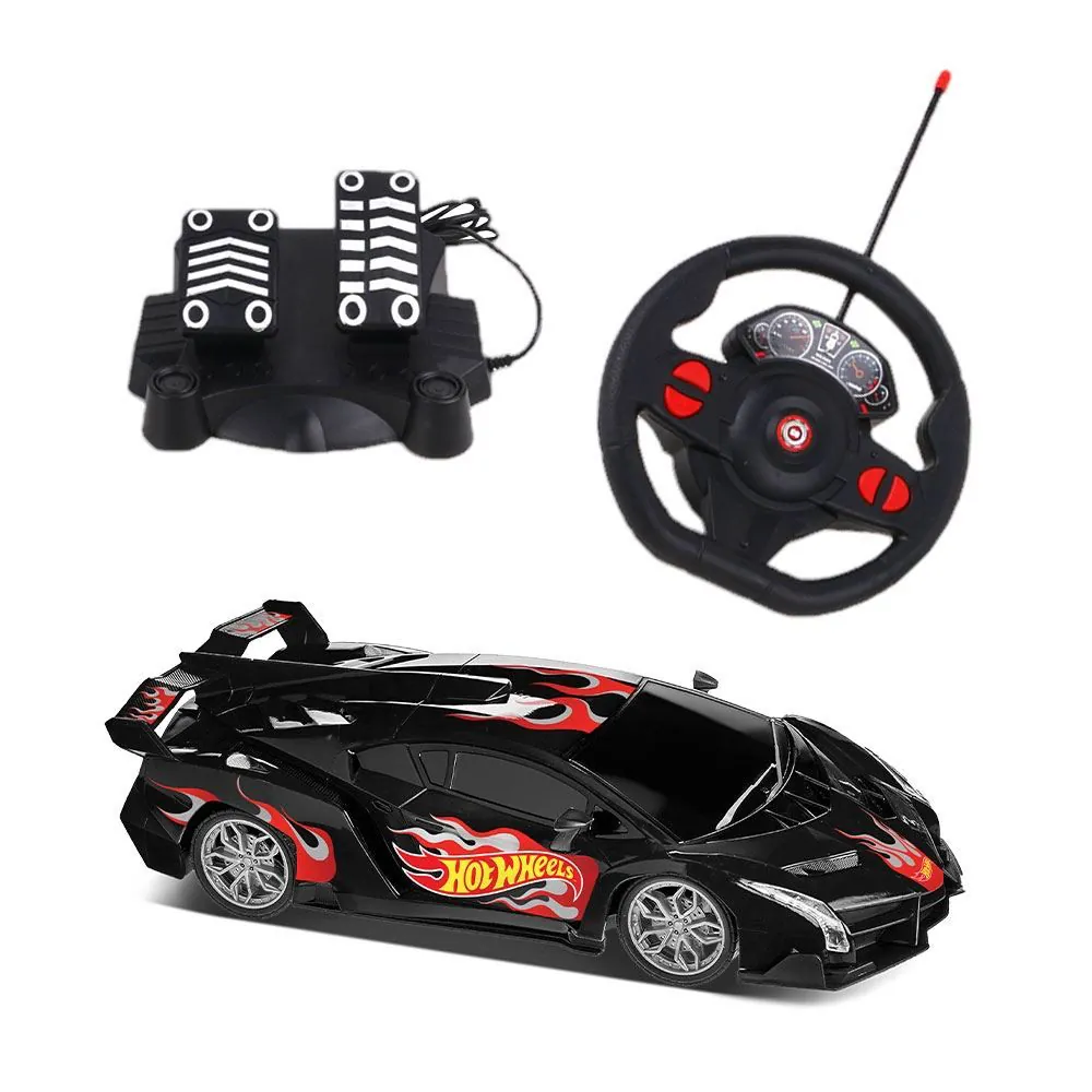 Carrinho de Controle Remoto Preto Hot Wheels Multikids - BR2445