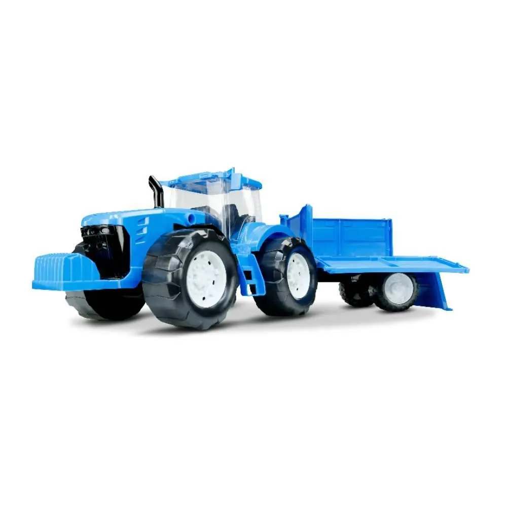 Carrinho Trator Traçado com Carreta Roma Brinquedos - 0371
