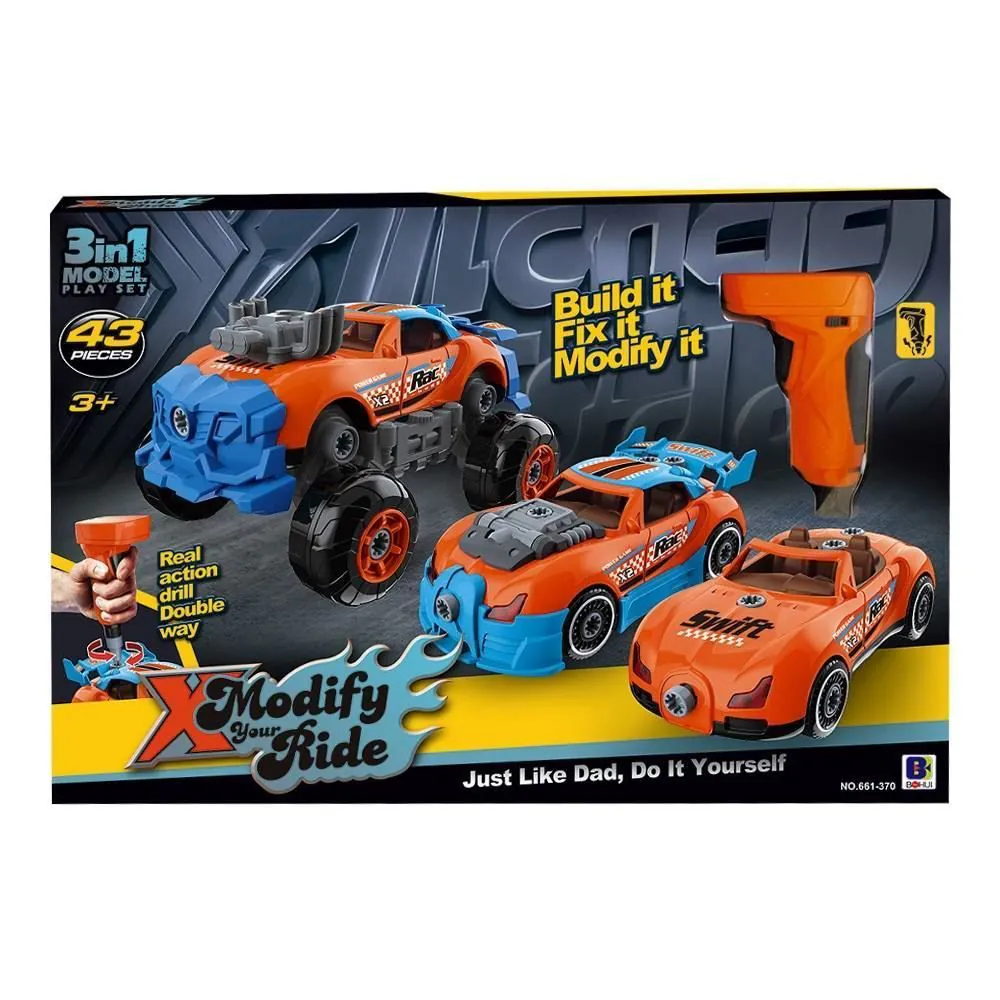 Carro Turbotools Mustang 3 em 1 Multikids - BR2163