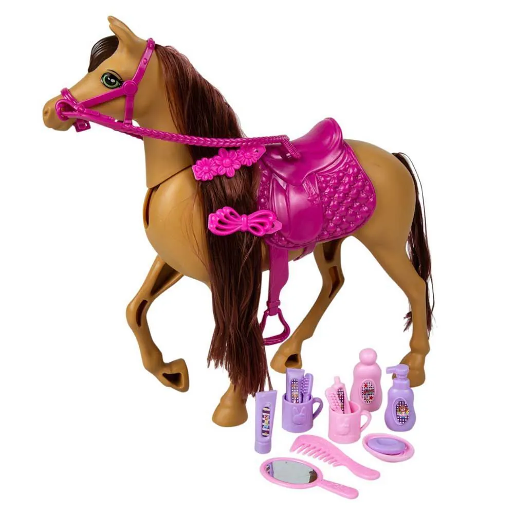 Cavalo com Acessórios Helena Rosa Toys - HBR0294