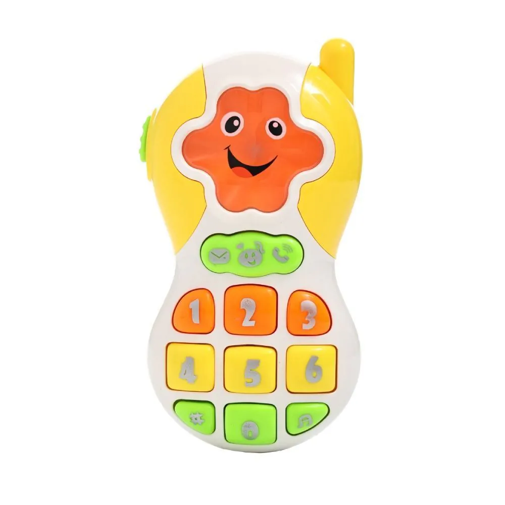Celular Musical Amarelo Toys - HBR0419