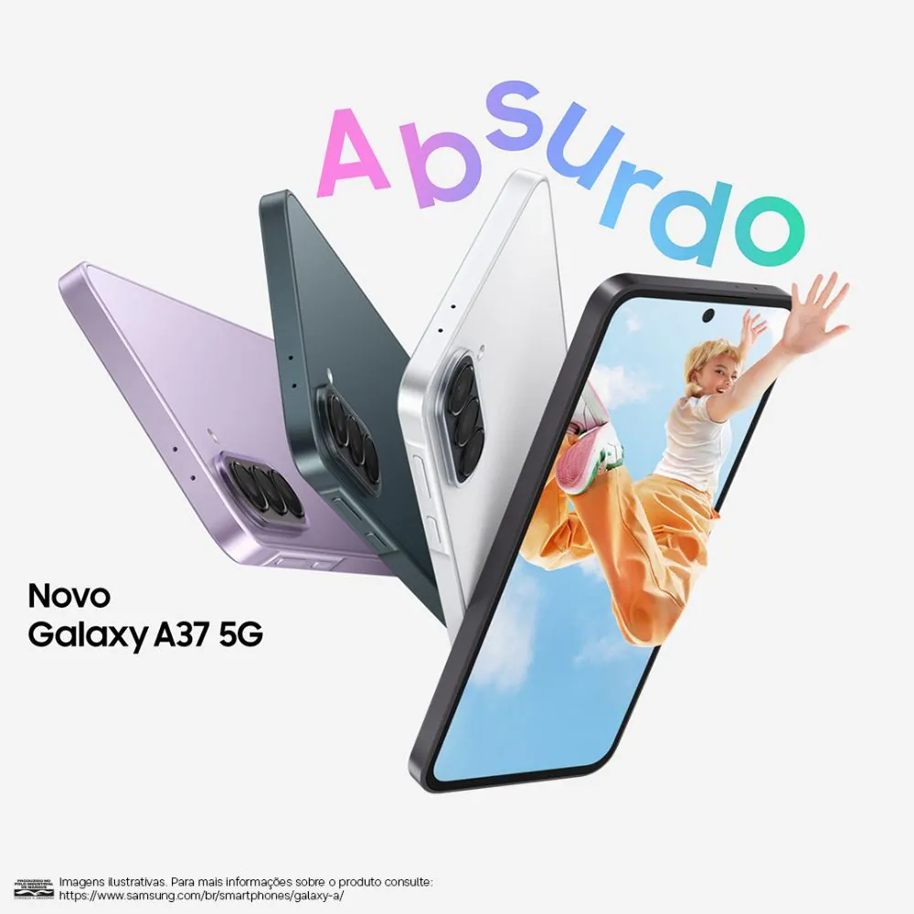 Celular Samsung Galaxy A37 5G 128Gb 6Gb Ram Câmera 50Mp Recursos Ai - Verde