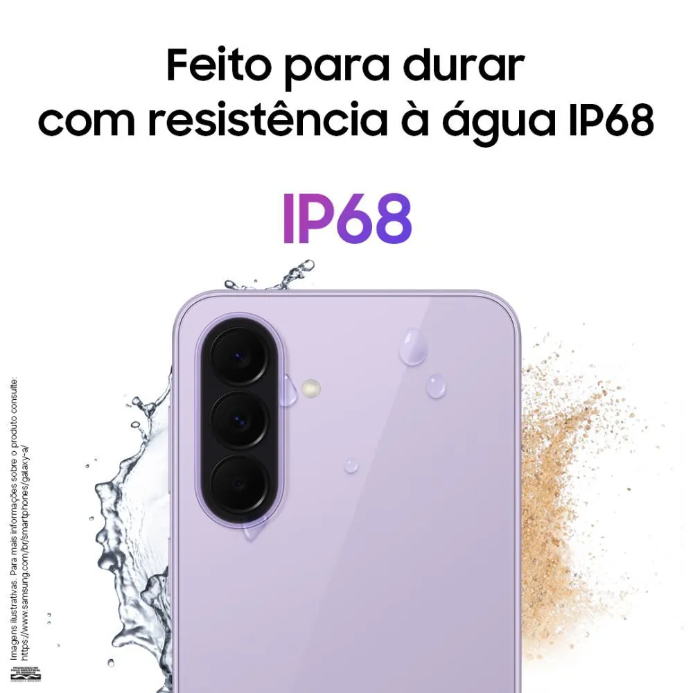 Celular Samsung Galaxy A37 5G 256Gb 8Gb Ram Câmera 50Mp Recursos Ai - Lavanda