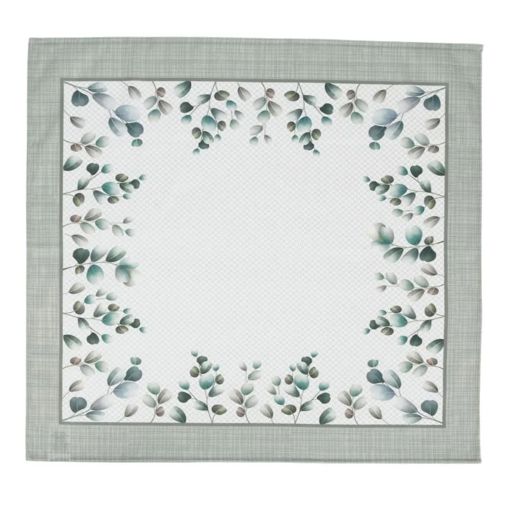 Centro de Mesa 78X78 cm Clean Renova Dohler - Folhas Verdes