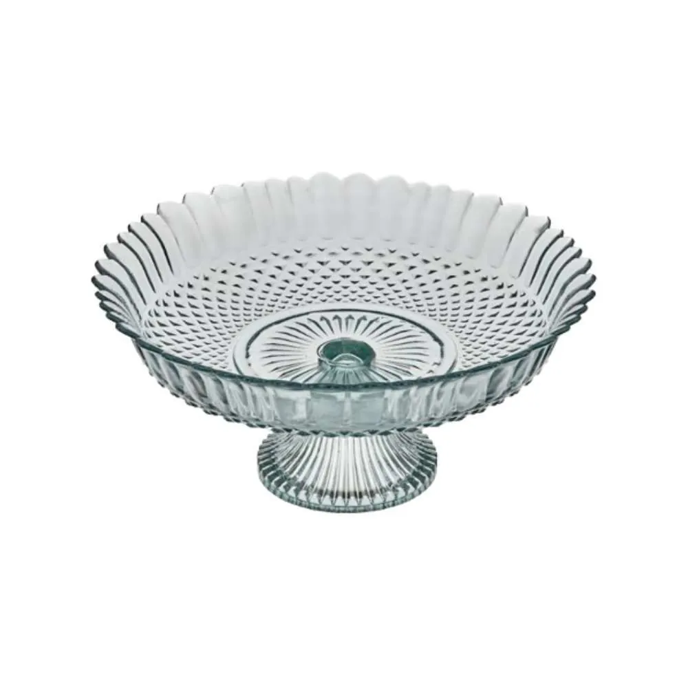 Centro de Mesa com Pé Diazão Vitazza 30 Cm - Vidro