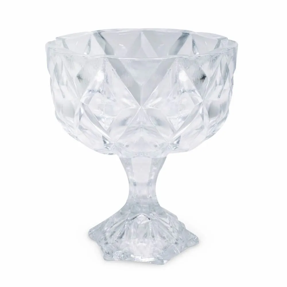 Centro de Mesa com Pé Inga 13Cm - Vidro