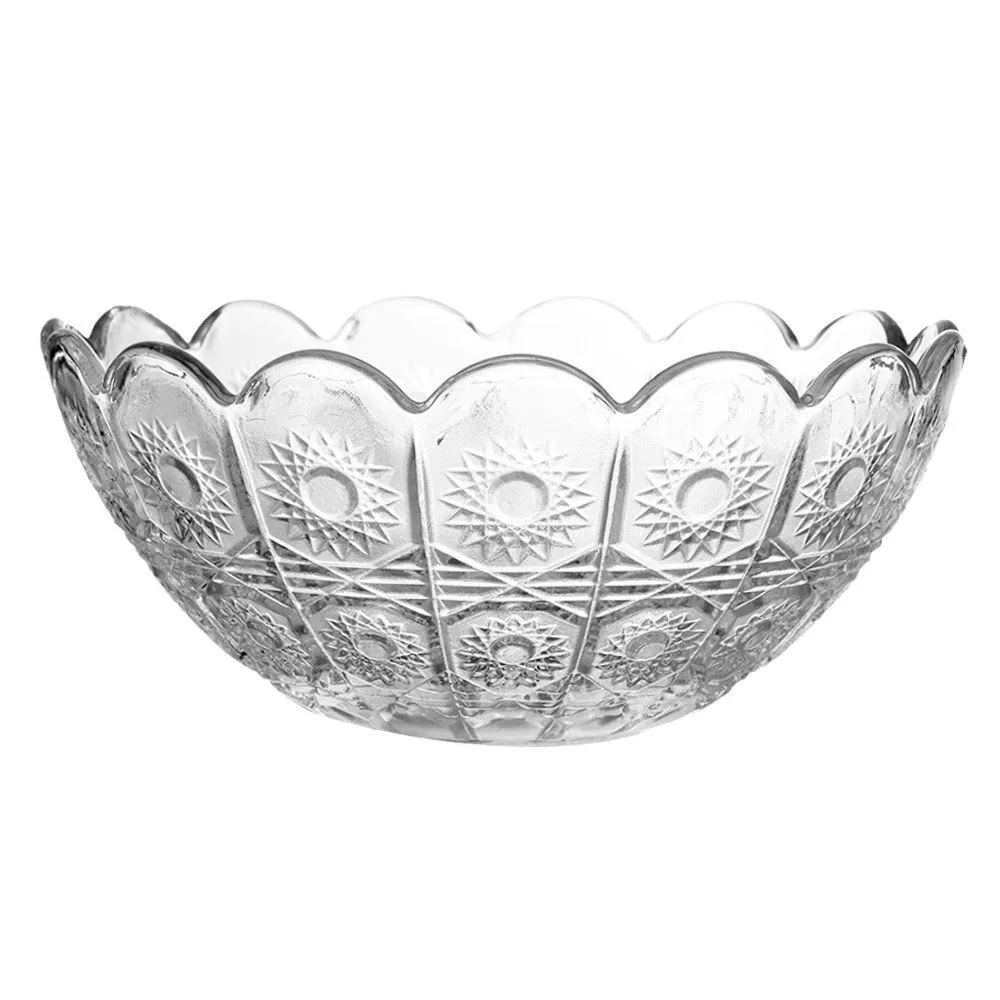 Centro de Mesa de Vidro Bohemia 22Cm em Casa Tem Glass - Inga