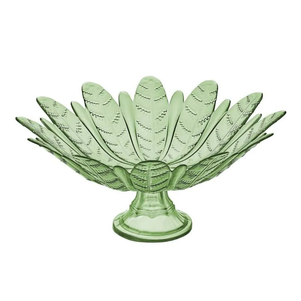 Centro de Mesa Folhas com Pé Verde Vitazza - 39Cm
