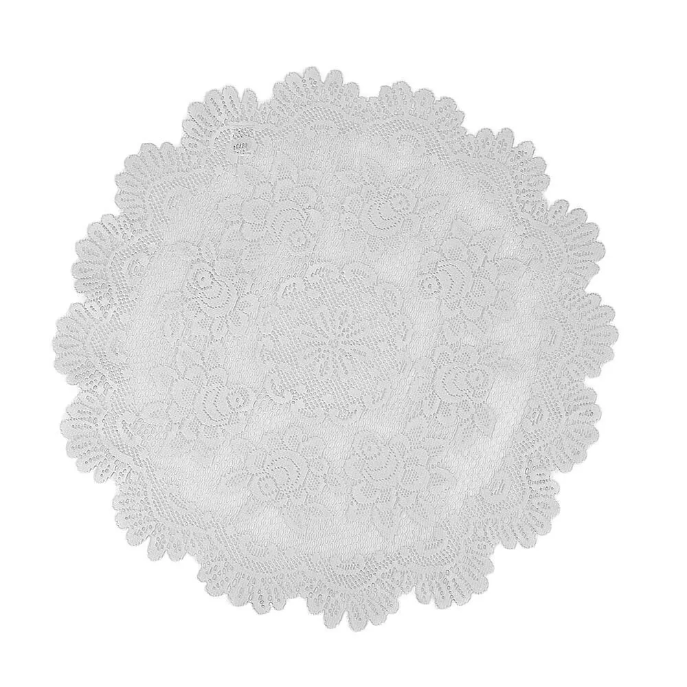 Centro de Mesa Redondo 75Cm Gardênia - Branco Gardenia