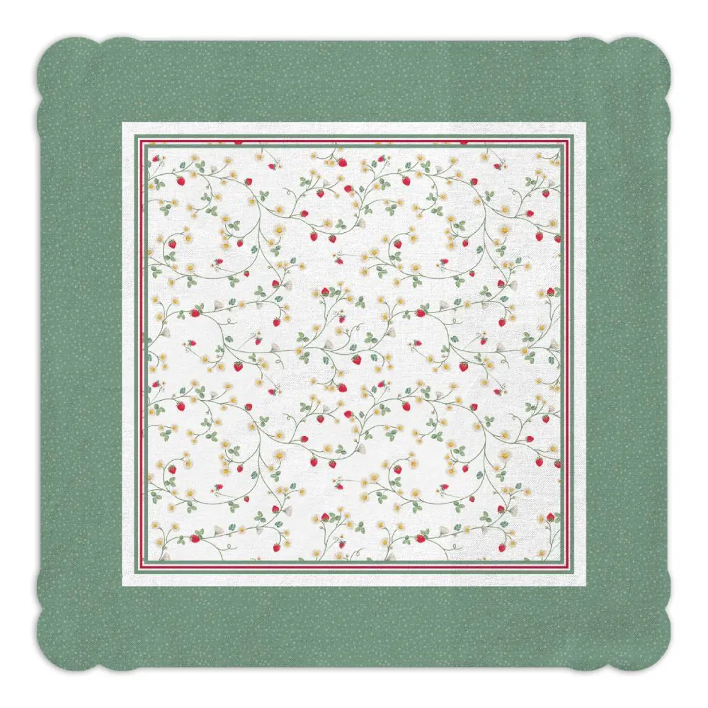 Centro de Mesa Viena 65Cm X 65Cm - Morangos