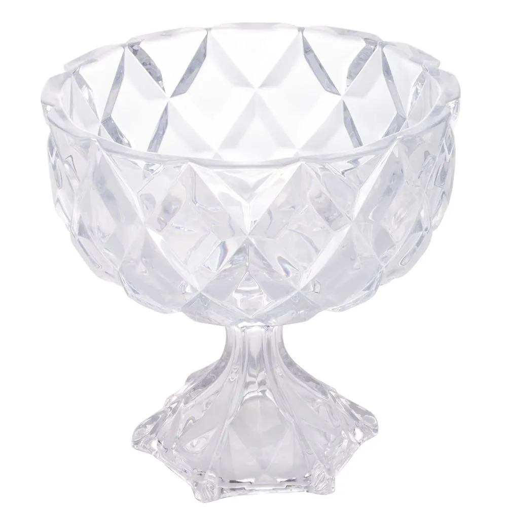 Centro de Mesa com Pé Lyor Deli 24,5Cm - Cristal