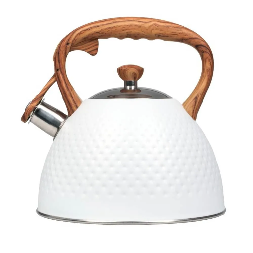 Chaleira com Apito Aspen Inox 2,7 Litros - Branco