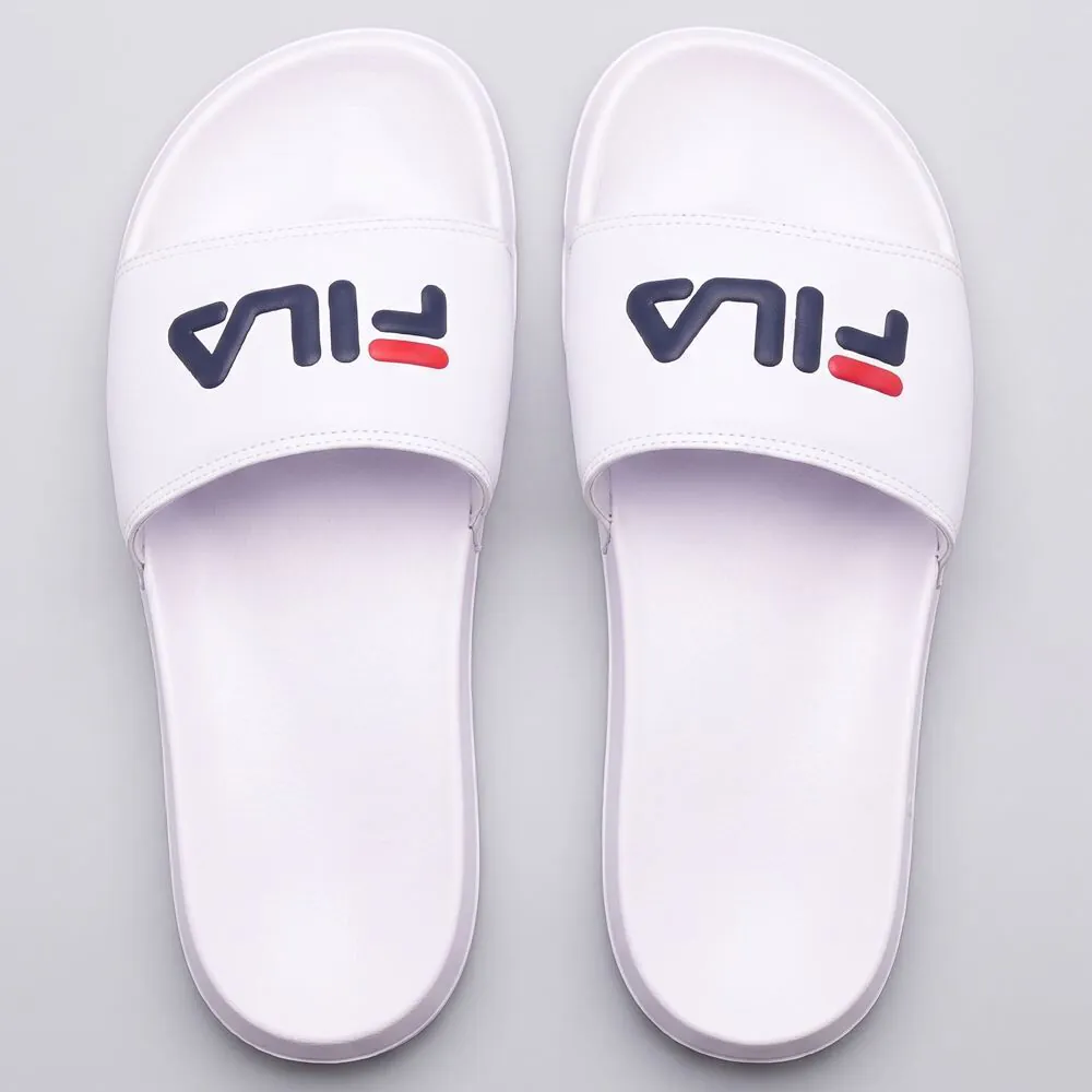 Chinelo Fila Feminino Drifter Basic Branco/Marinho/Vermelho
