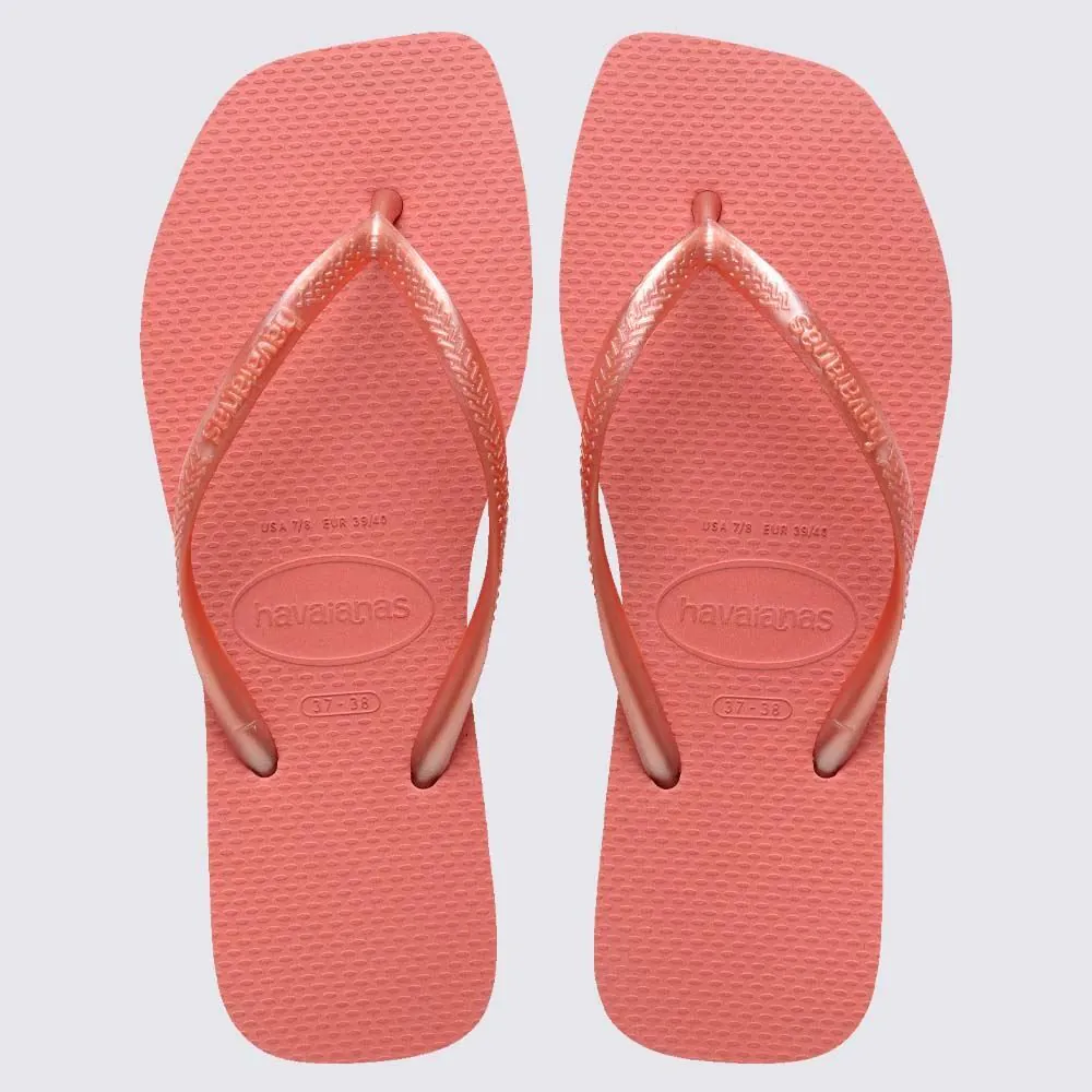 Chinelo Havaianas Feminino Slim Square Canion Clay