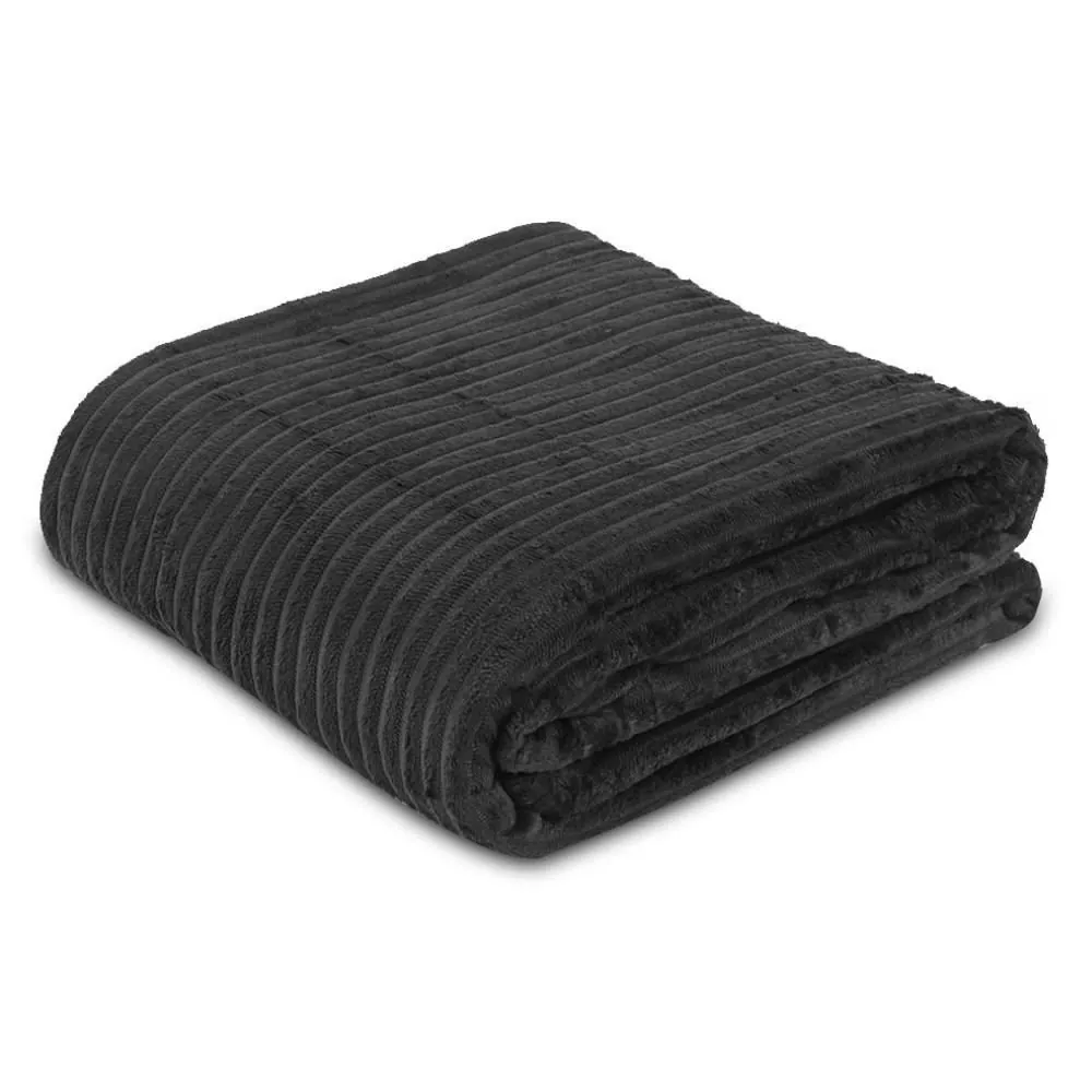 Cobertor Casal Montreal 1,80M X 2,20M - Carbono