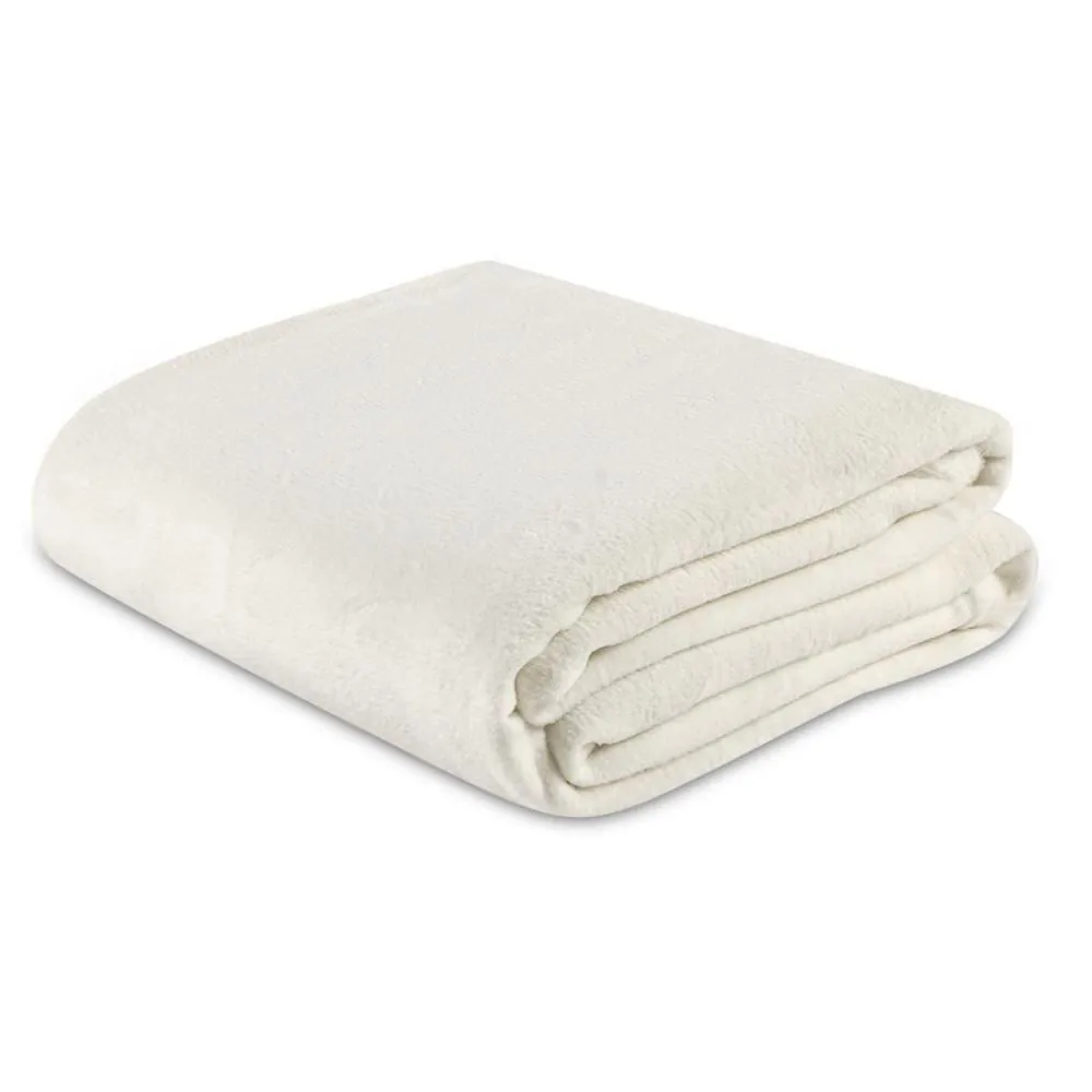 Cobertor Casal Paris Liso - Off White