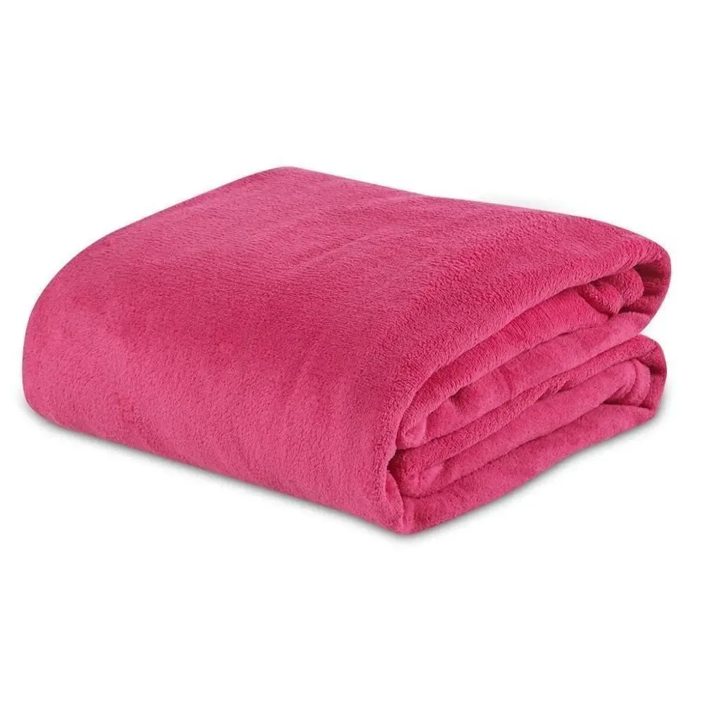 Cobertor Casal Paris Microfibra - Rosa Flash
