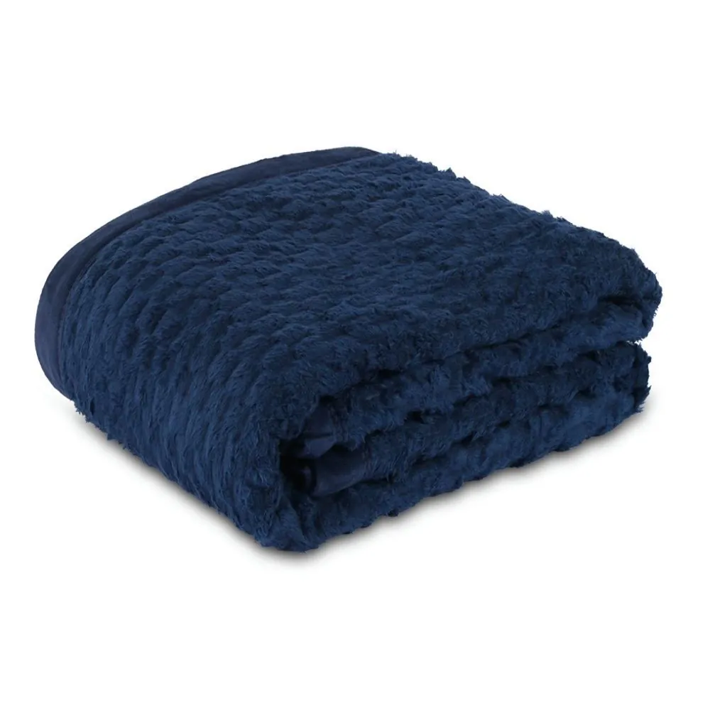 Cobertor King 100% Poliéster Imperial - Azul Marinho