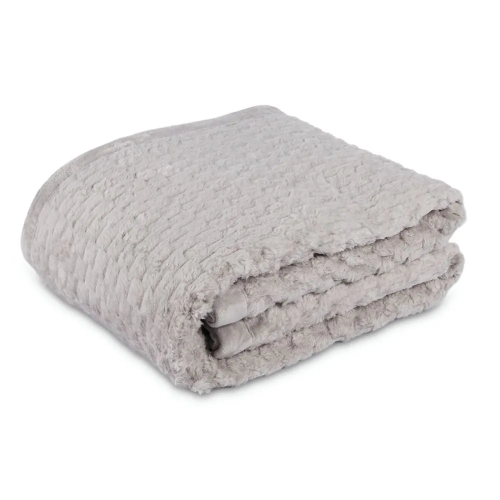 Cobertor King 100% Poliéster Imperial - Cinza Ice