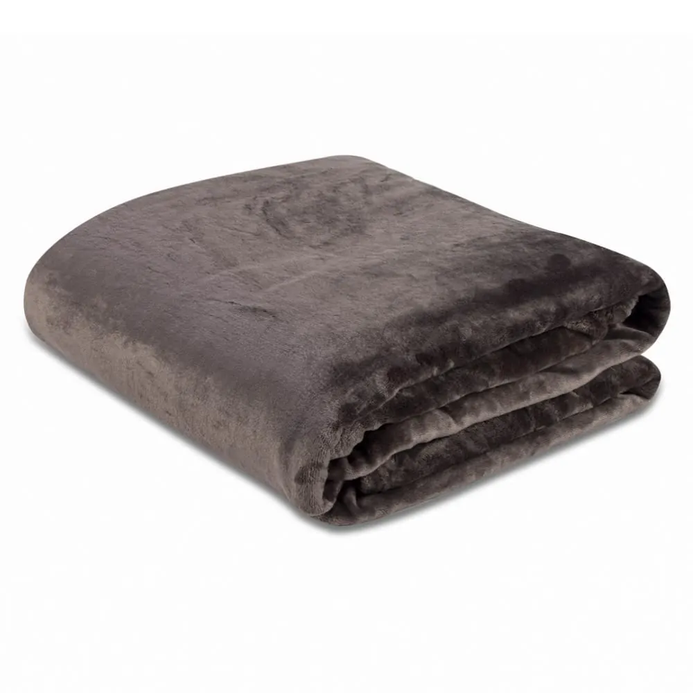 Cobertor Queen Neo Velour Camesa - Marrom