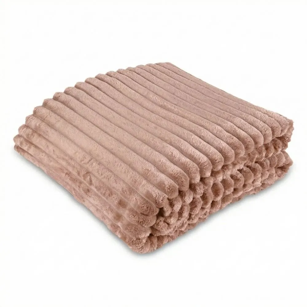 Cobertor Queen Premier Canelado - Taupe Atemporal
