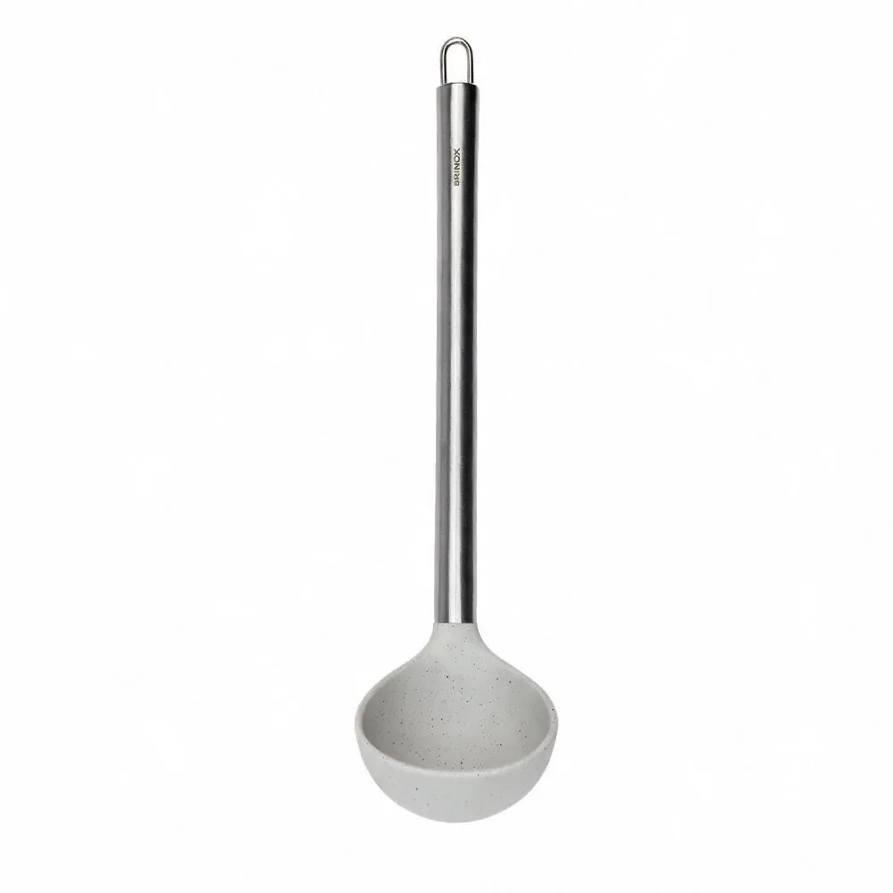 Concha Silicone e Cabo em Aço Inox Brinox 30,5 cm - Vanilla