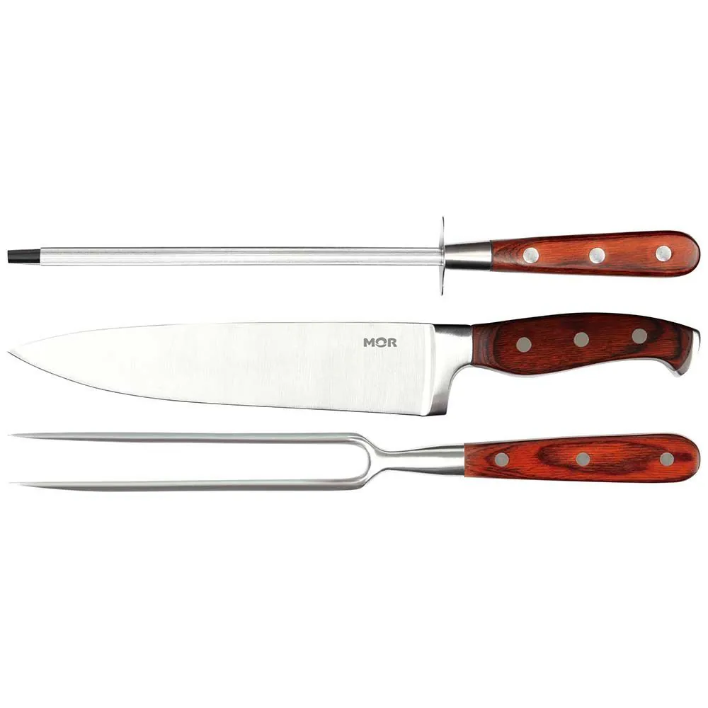 Conjunto de Churrasco Steel 3 Peças Mor