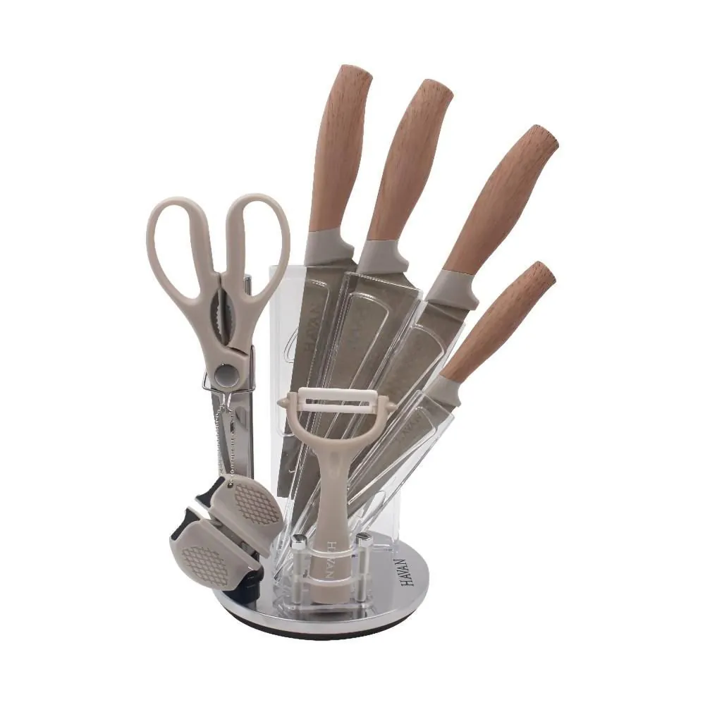 Conjunto de Facas com Suporte Cepo Madri 8 Peças