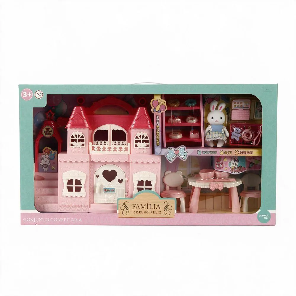 Conjunto Confeitaria Família Coelho Toys - Sortido