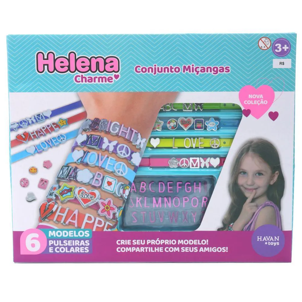 Conjunto Pulseiras e Miçangas Helena Toys - HBR0448