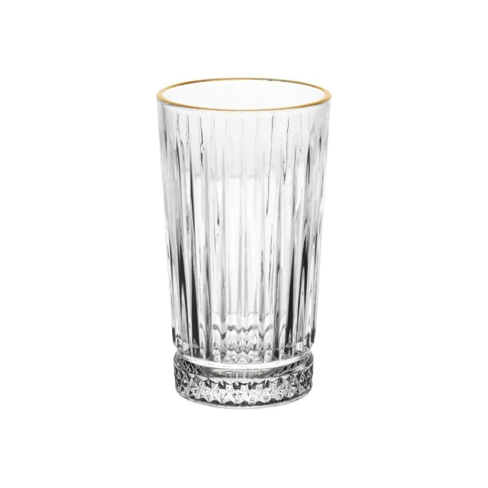 Copo Alto Filete Dourado Deli Diamante Lyor - 280Ml