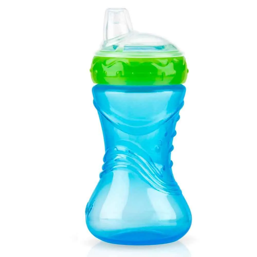 Copo com Bico Silicone Easy Grip 300Ml Nuby - Azul
