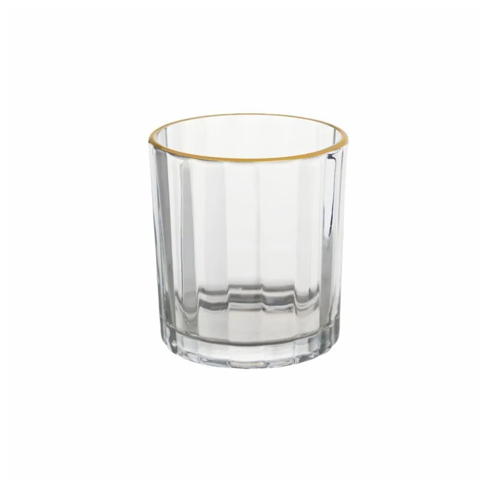 Copo de Whisky Atenas 320 Ml - Filete Dourado