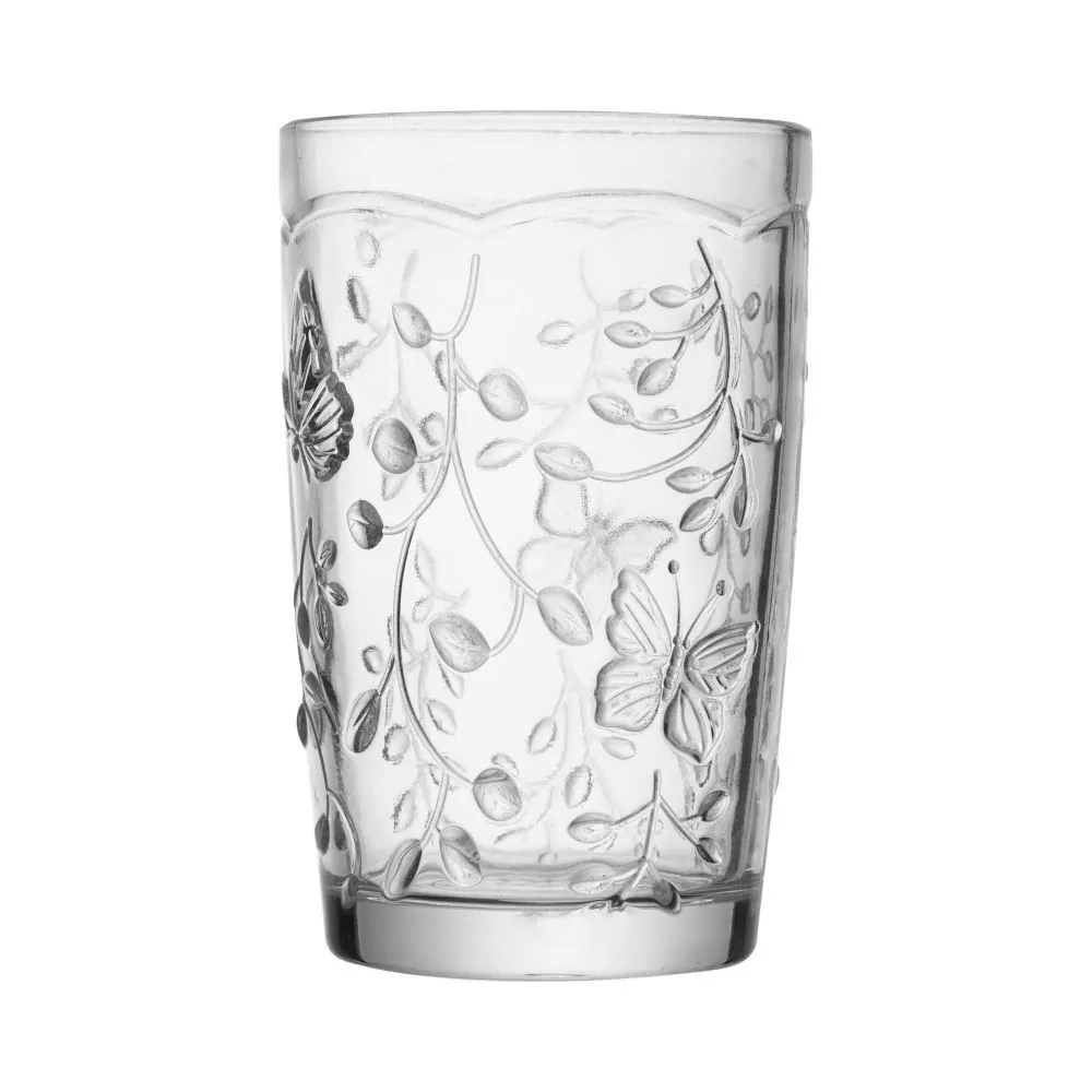 Copo em Vidro New Butterfly 330Ml Lyor - Transparente