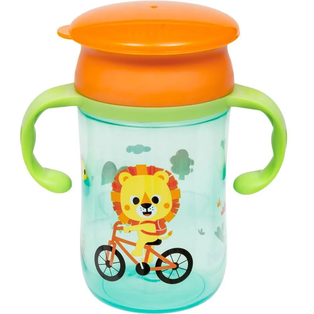 Copo Infantil com Alça 360° Bubazoo Buba - Leão