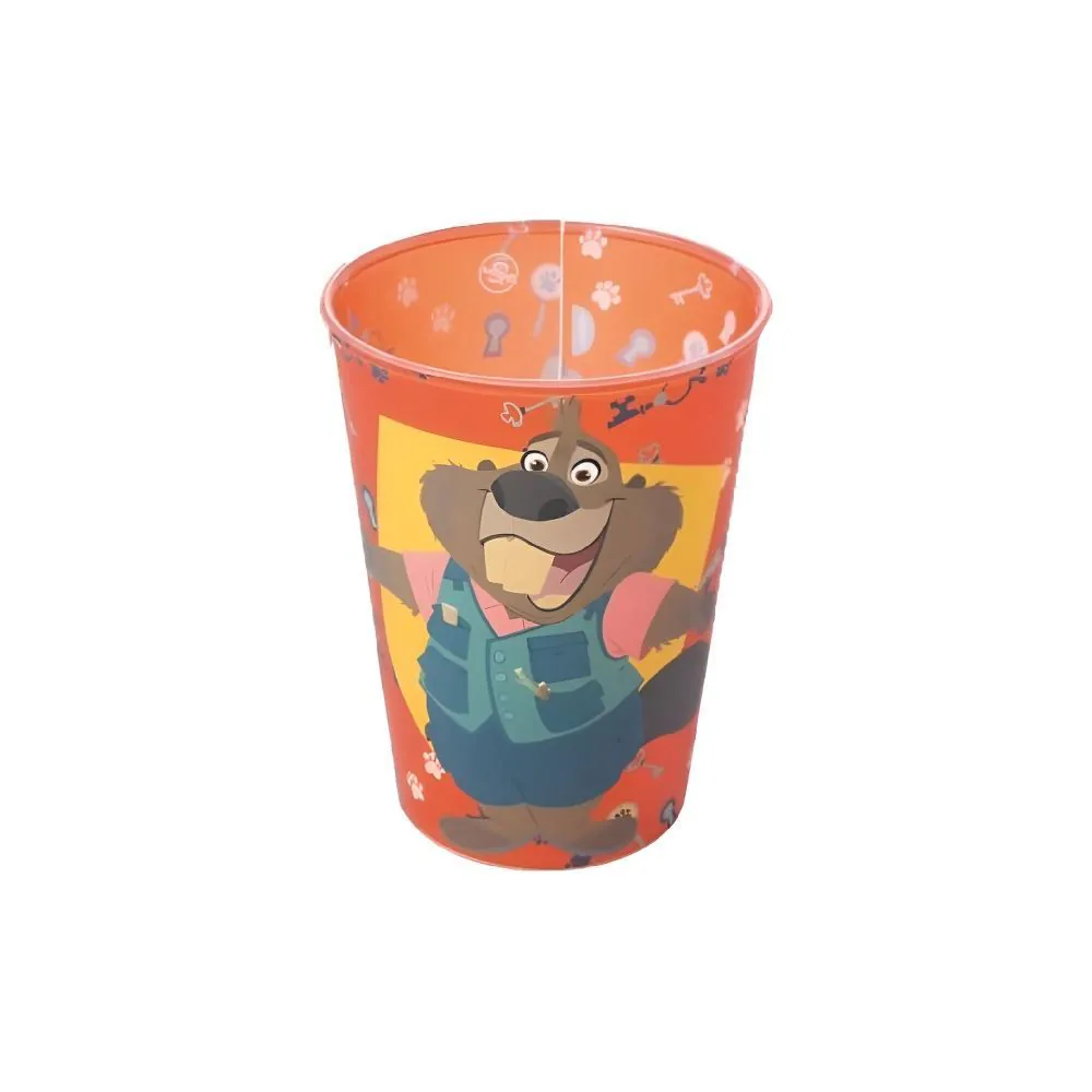 Copo Decorado Zootopia Castor Plasútil 320Ml
