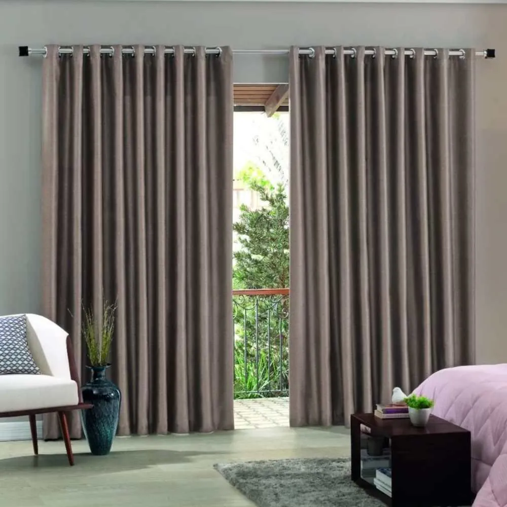 Cortina para Quarto e Sala 4,20X2,50 M Corta Luz Blend - Latte