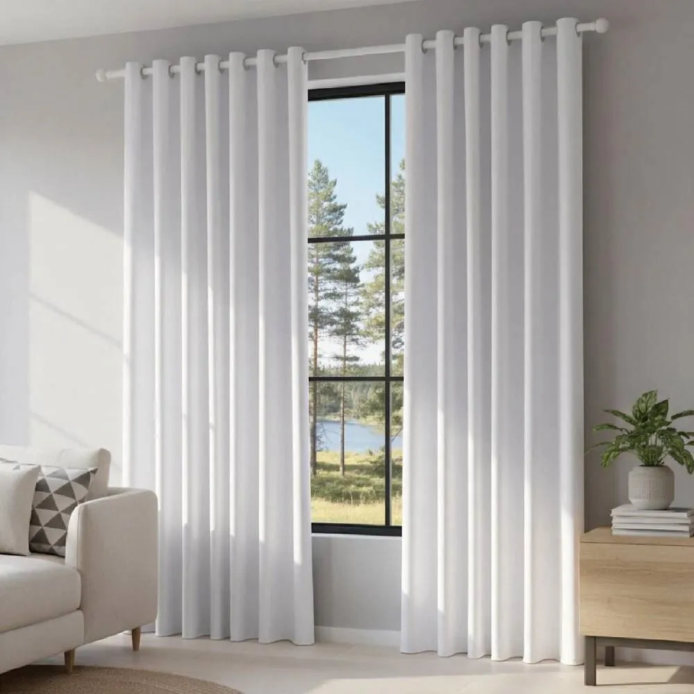 Cortina para Quarto e Sala 3,60 X 2,50M Blackout Titanium - Branco