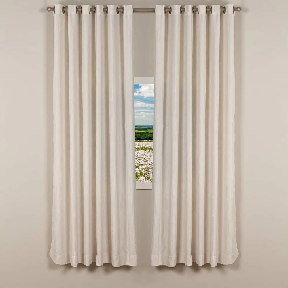 Cortina para Quarto e Sala 4,00X2,50 M Chenille - Gardênia Branco