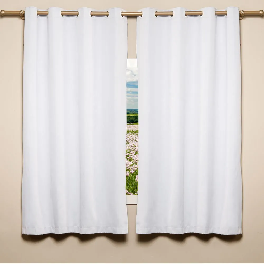 Cortina para Quarto e Sala 2,60X1,70 m Corta Luz Belize - Branco