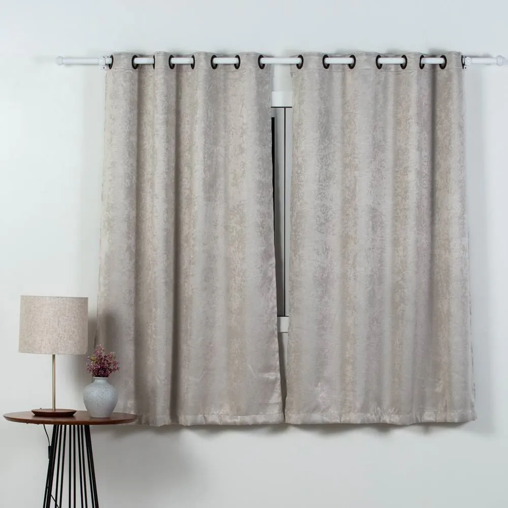 Cortina para Quarto e Sala 2,60X1,70 M Corta Luz Velvet Requinte - Areia