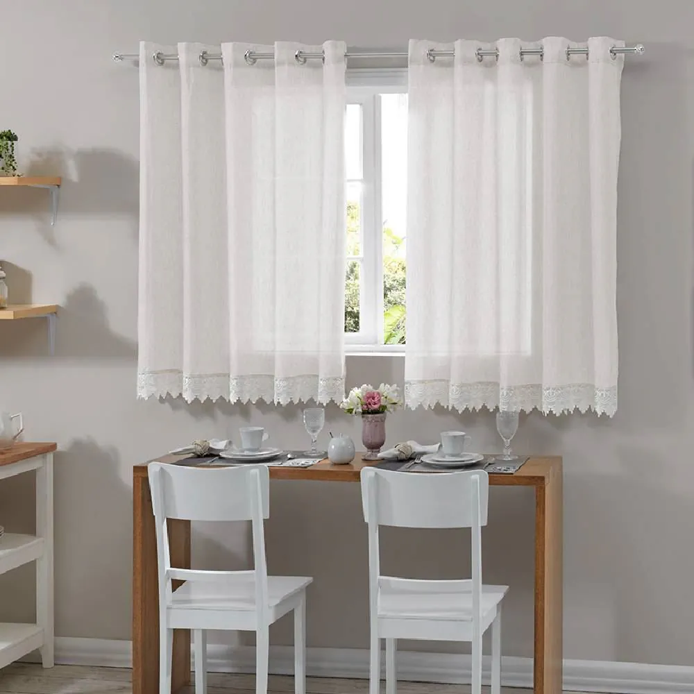 Cortina de Cozinha 2,60X1,40 m Imperial - Branco