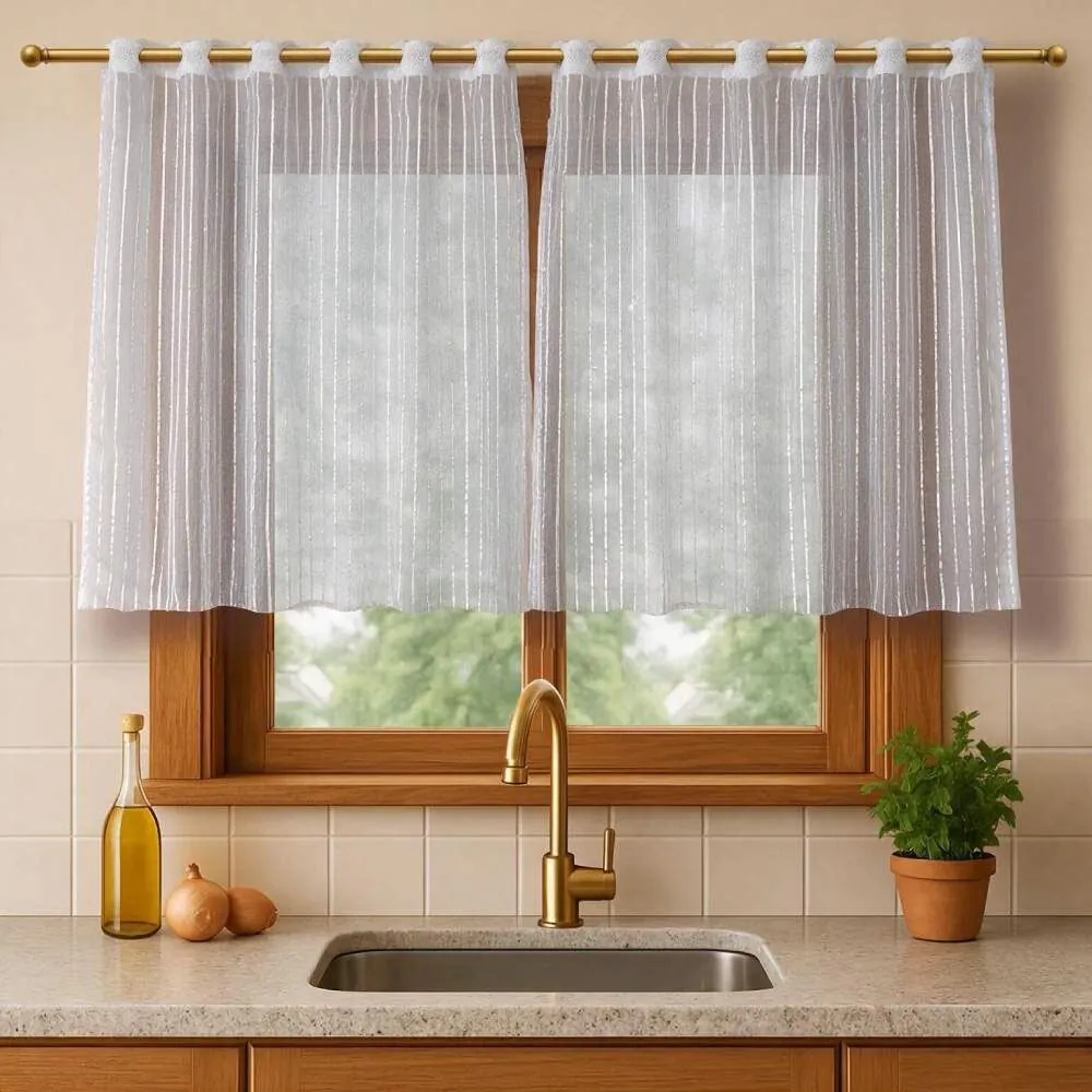 Cortina para Cozinha Passabarra Viena 2,20Mx80cm - Sortido