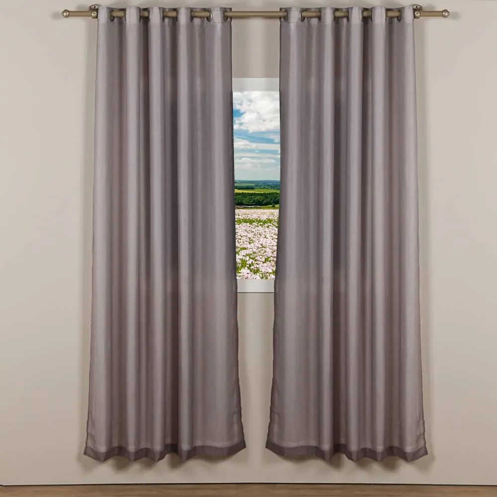 Cortina para Quarto e Sala 3,00X2,30 M Duplex Lisboa - Titanium