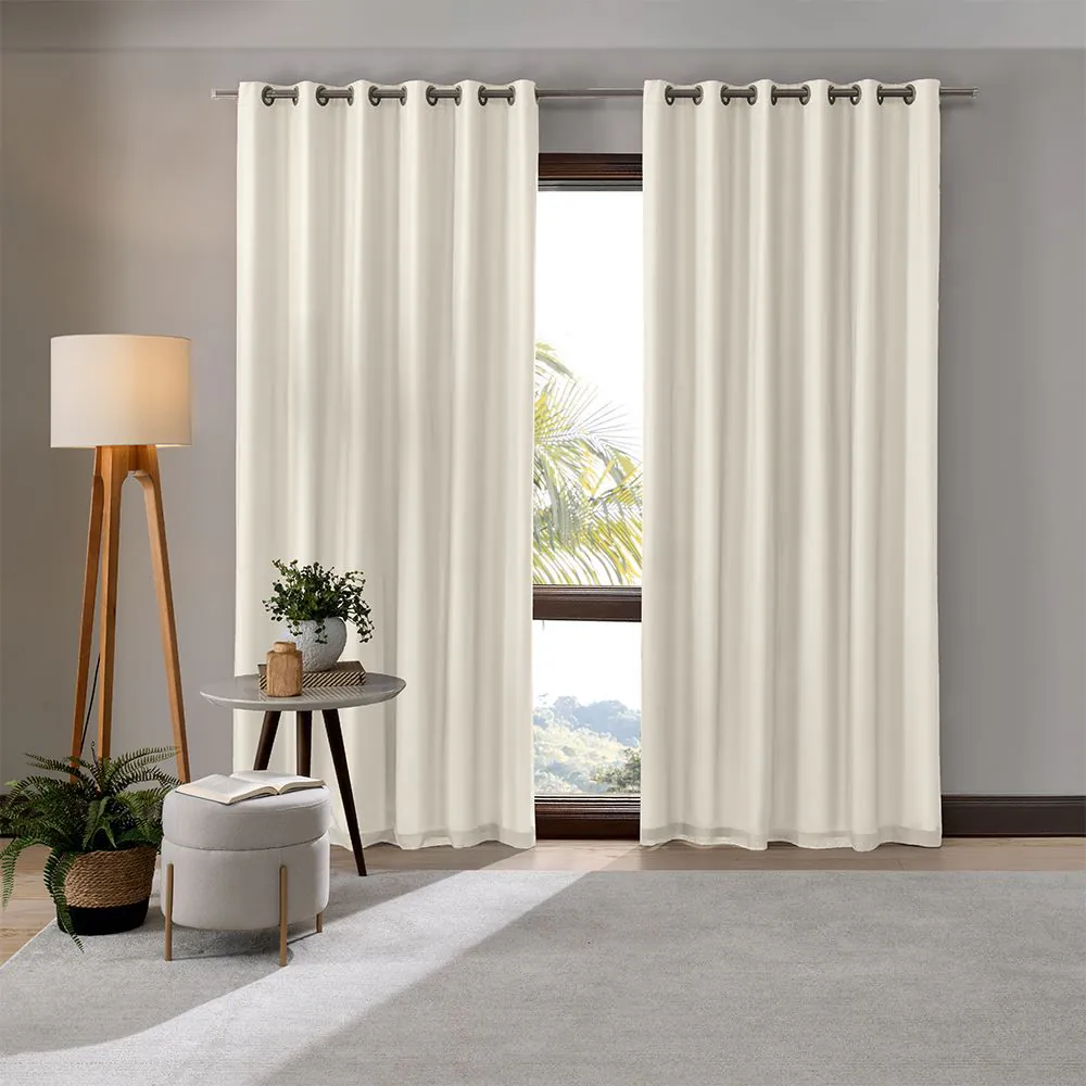 Cortina para Quarto e Sala 4,20X2,30M Duplex Bellini - Areia