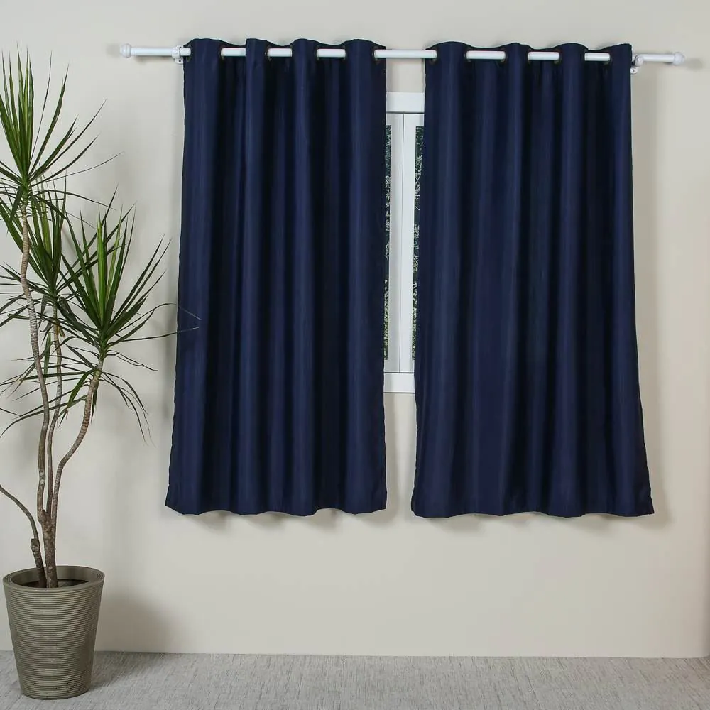 Cortina para Sala e Quarto 2,60X1,70 M Pantex Rústica - Azul Denin