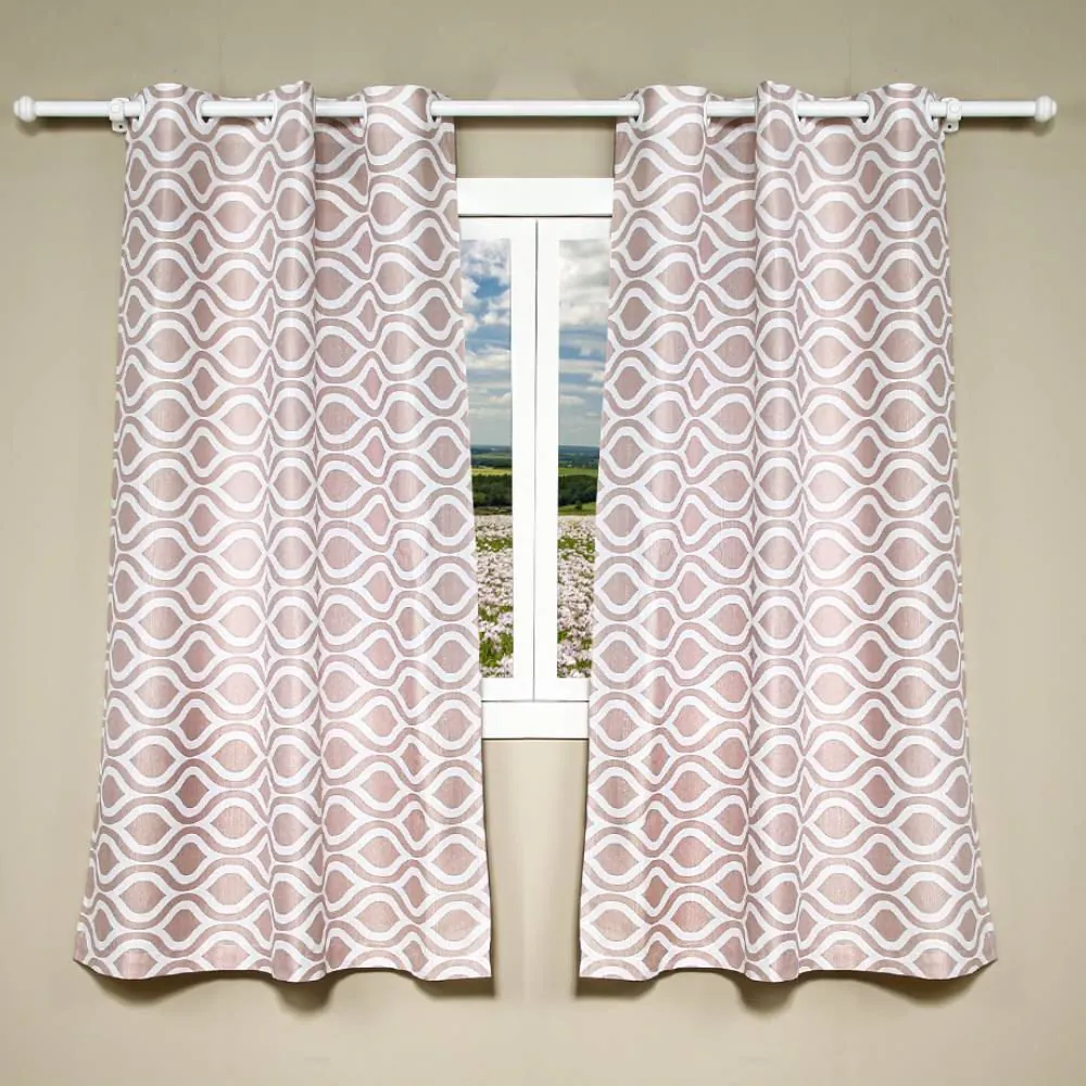 Cortina para Quarto e Sala 2,40X1,70 M Veneza - Ondulado Rosa