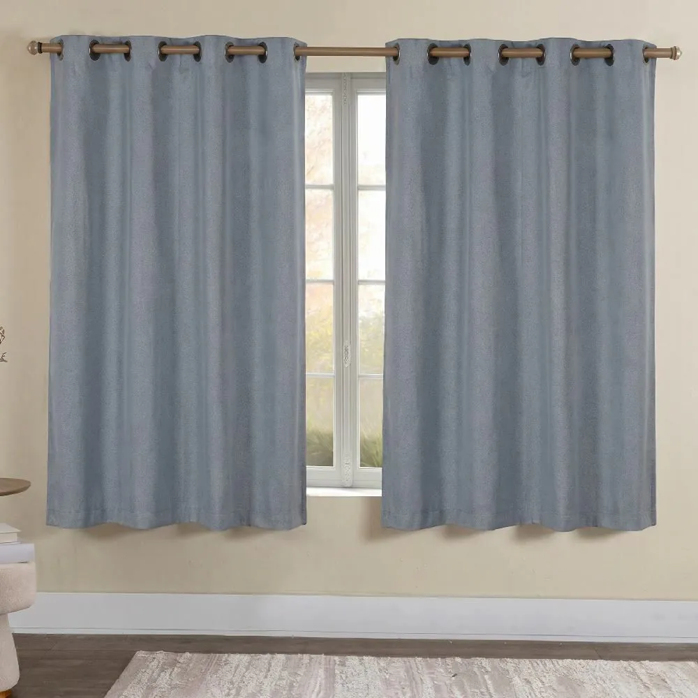 Cortina para Quarto e Sala 2,60X1,70 Blackout Dual Block - Cinza